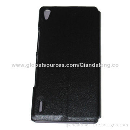 PU Leather Mobile Phone Case for Huawei P7, Easy to Install and Remove